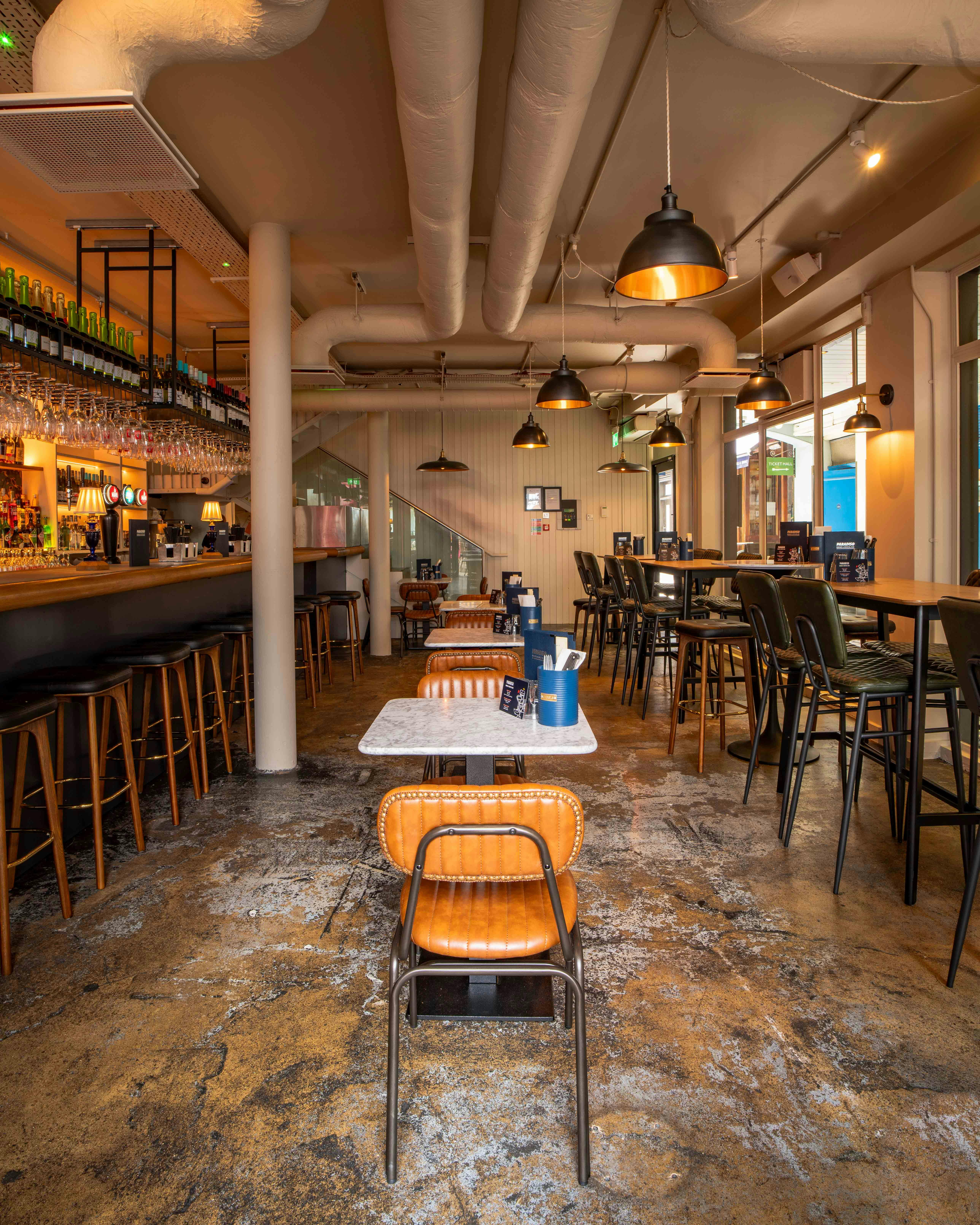 Stylish Paradiso Soho venue with modern decor, ideal for networking events and casual meetings.