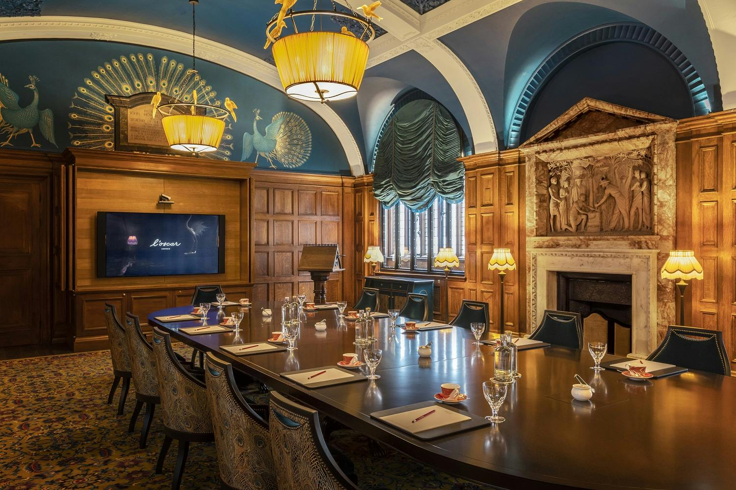 Elegant Committee room at L'oscar London, perfect for corporate meetings and events.