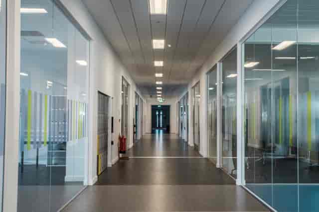 Modern breakout rooms in London Academy of Excellence Tottenham, ideal for events and collaboration.