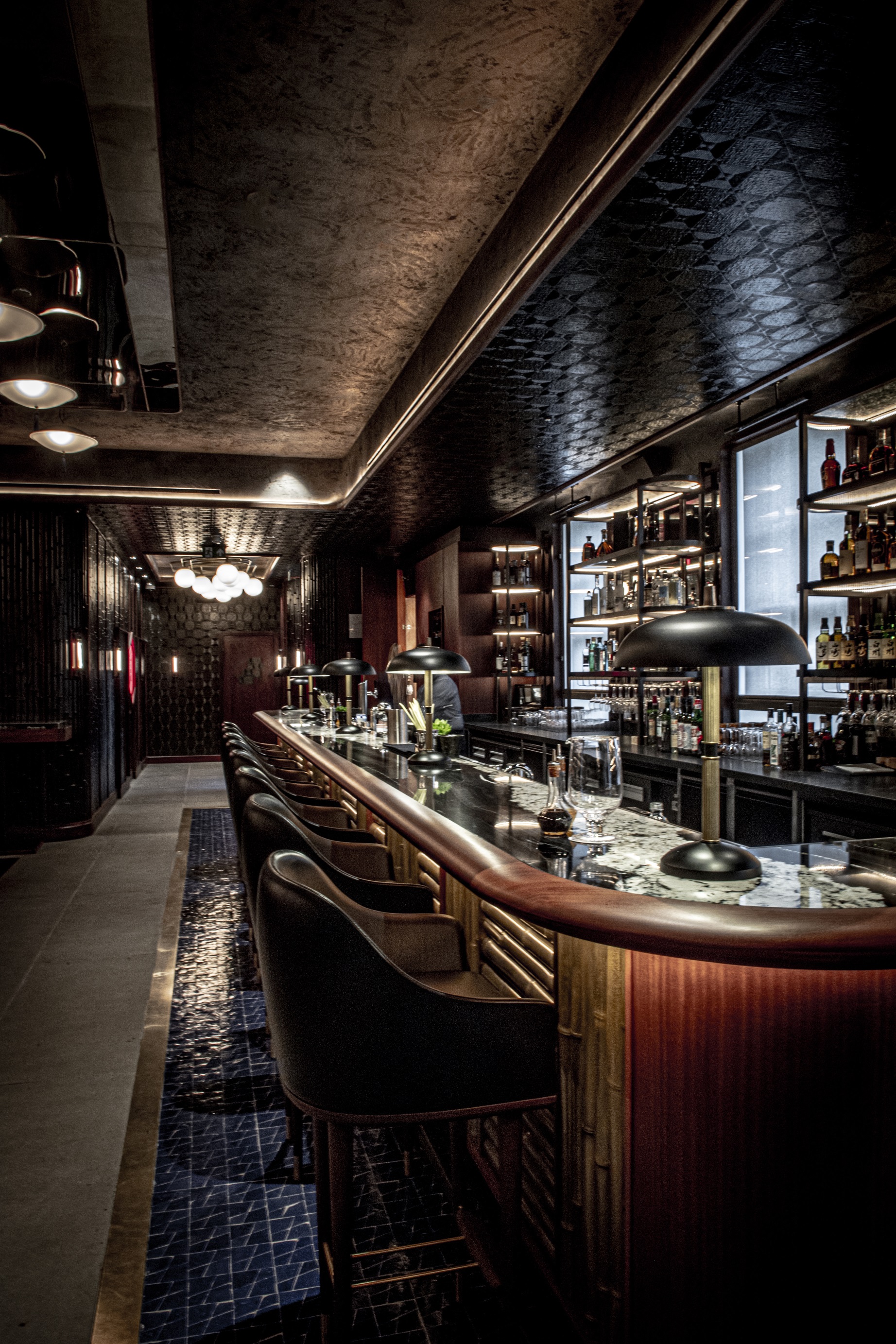 Exclusive Hire at Lucky Cat by Gordon Ramsay, sleek bar ideal for networking events.
