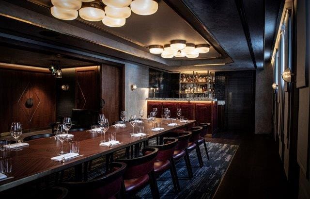 Elegant private dining room in Lucky Cat, perfect for exclusive events and networking.