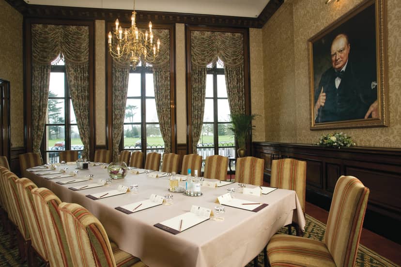 Sophisticated meeting room at Luton Hoo Hotel, ideal for executive meetings and strategic planning.