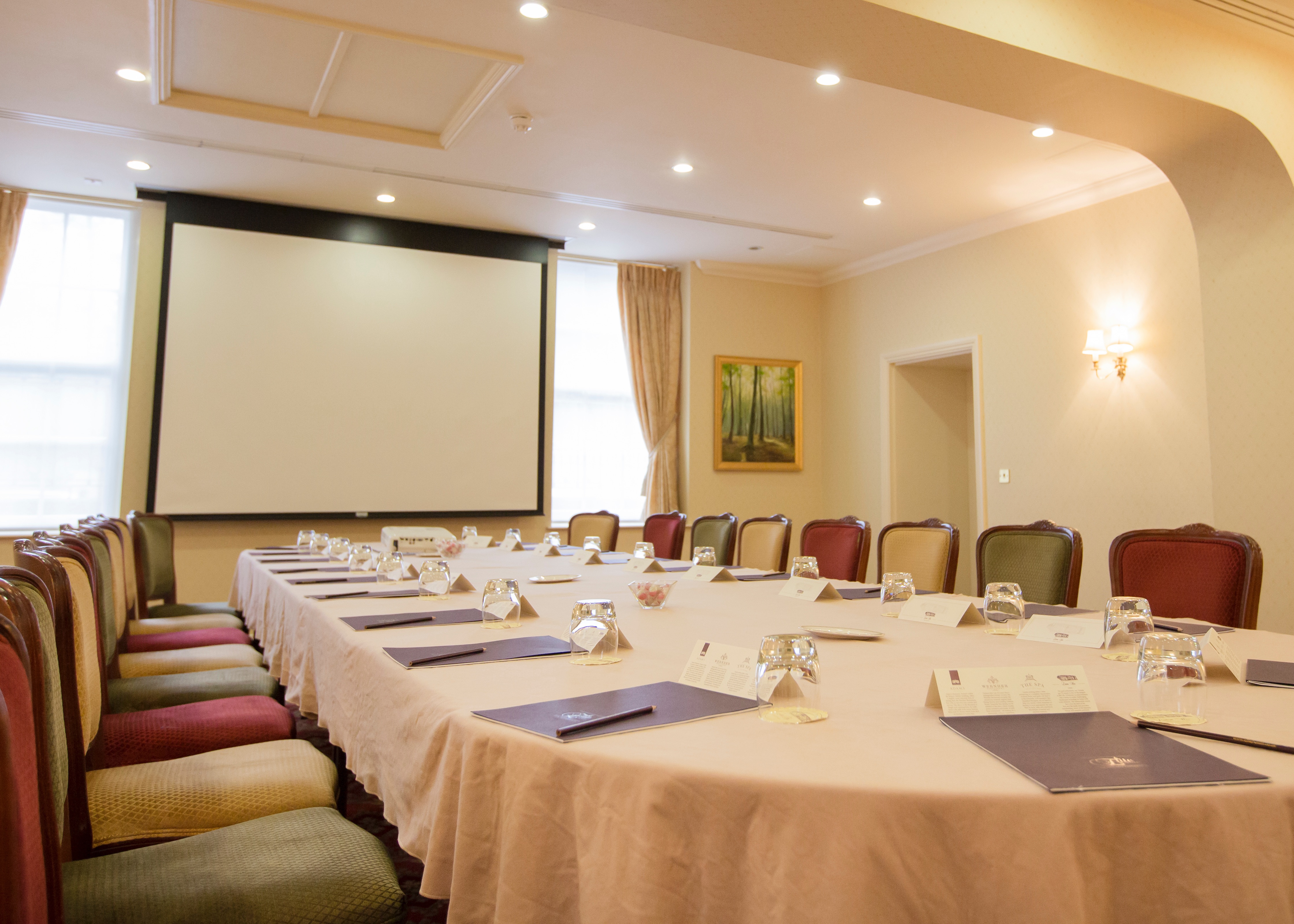 Philip Tilden in a professional meeting room at Luton Hoo Hotel, ideal for conferences.