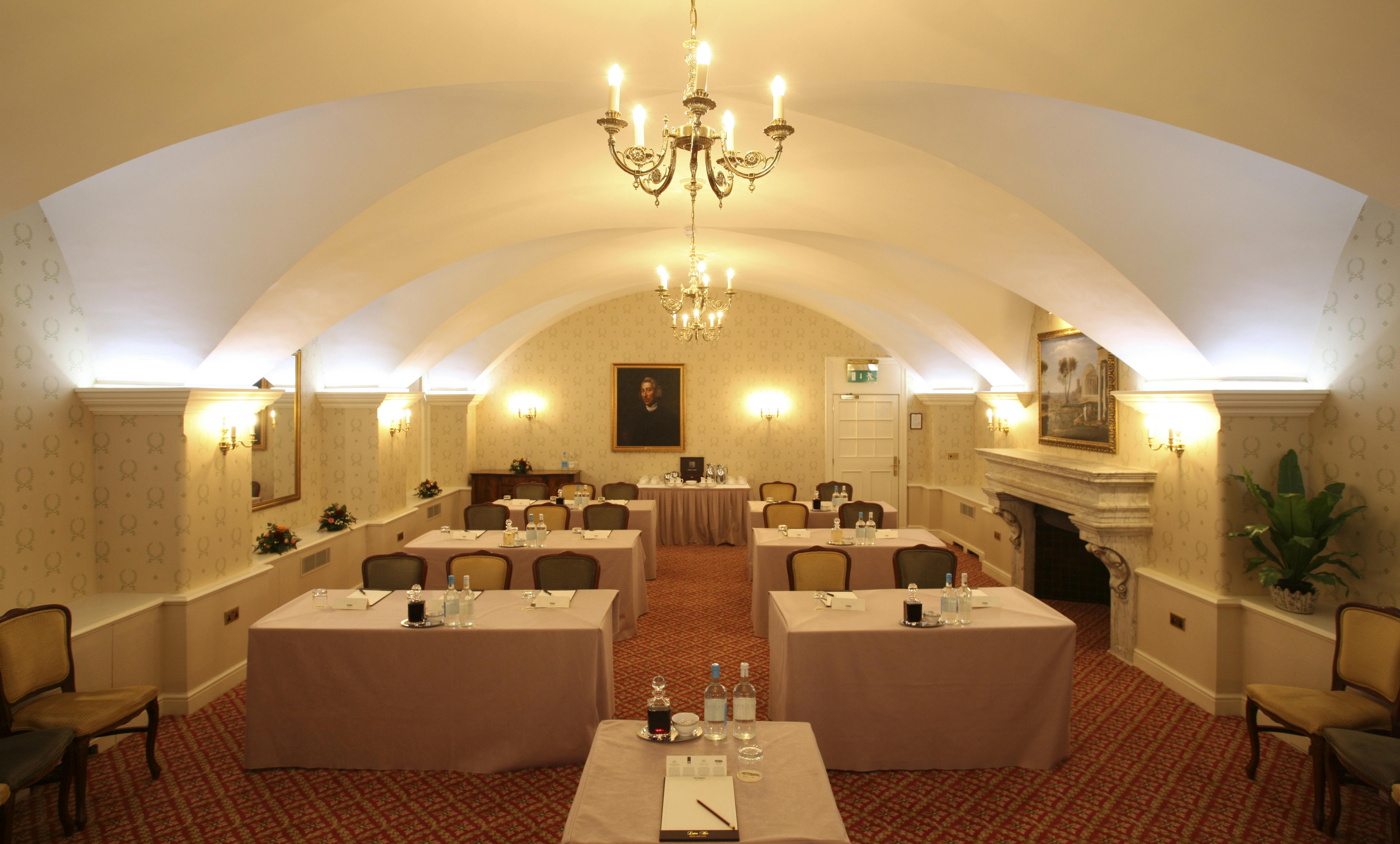 Elegant meeting room at Luton Hoo Hotel, ideal for corporate events and workshops.