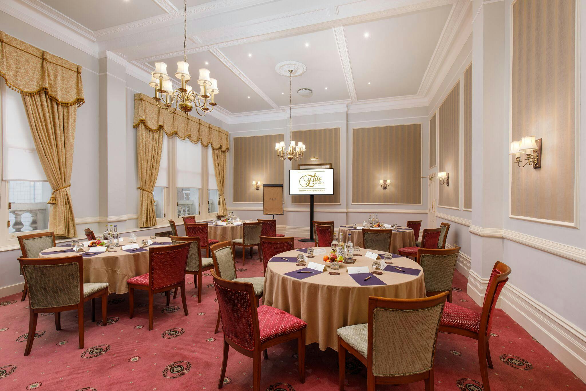 Elegant meeting room at The Grand Hotel, Eastbourne for corporate events and gatherings.