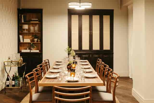 Elegant dining room at The Hoxton Southwark, perfect for corporate meetings and private dinners.