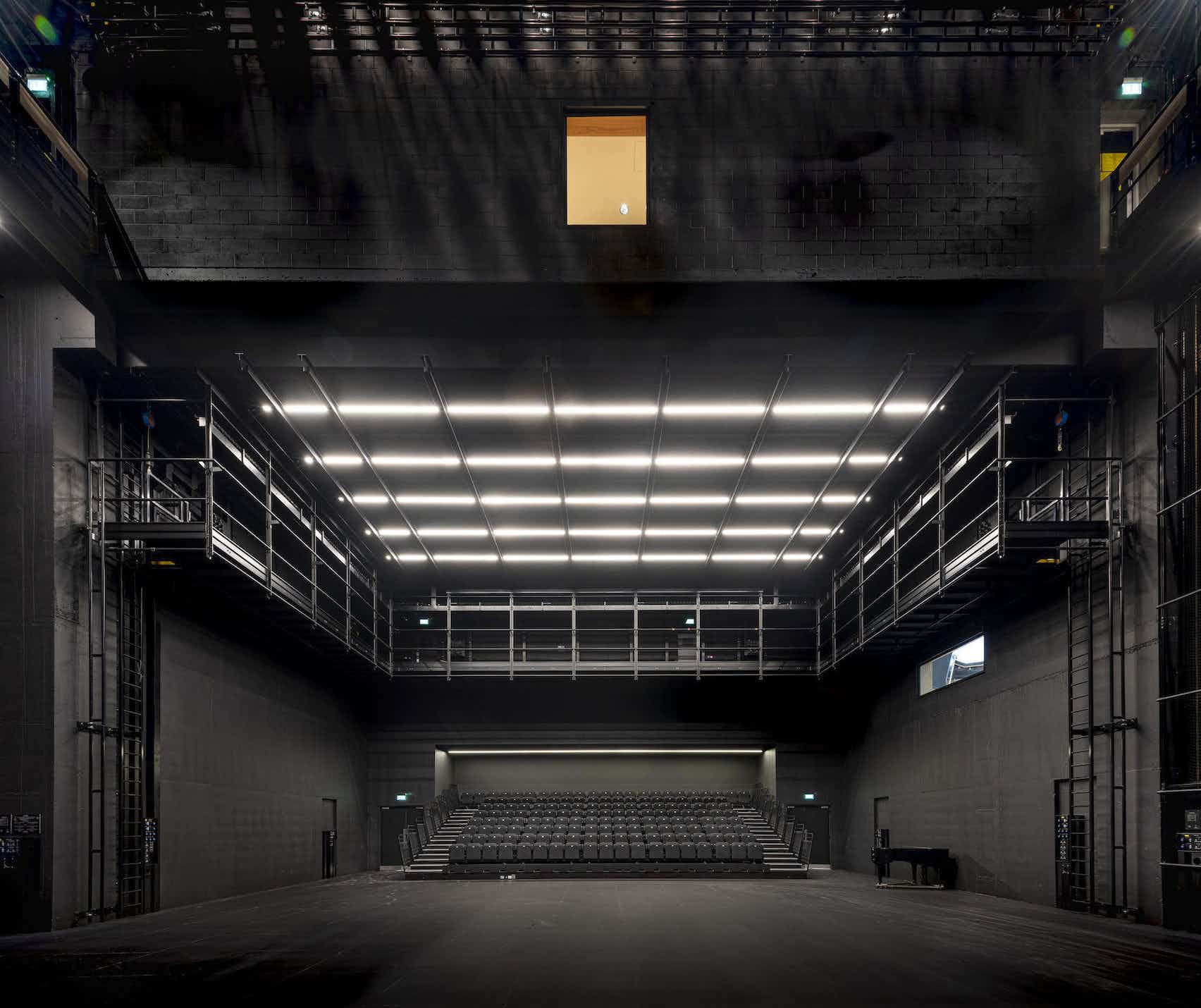 Spacious industrial event venue at English National Ballet, ideal for conferences and performances. - Banner