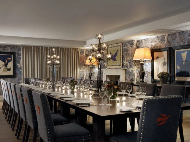 Elegant Rocklin Room at Haymarket Hotel, perfect for sophisticated meetings and events.