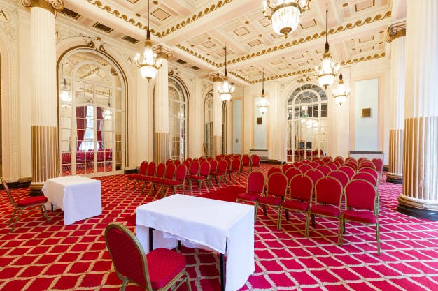 Elegant Derby Suite meeting room at The Adelphi Hotel, perfect for seminars and networking.