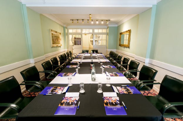 Executive Suite meeting room at The Adelphi Hotel, elegant decor for professional gatherings.