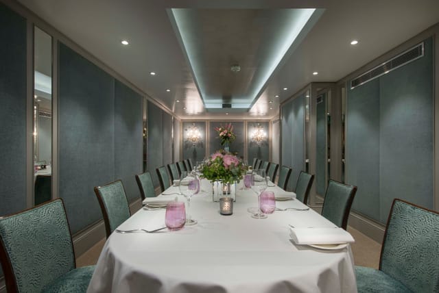 Cadogan Suite at The Capital Hotel: elegant meeting space for corporate events and private dinners.