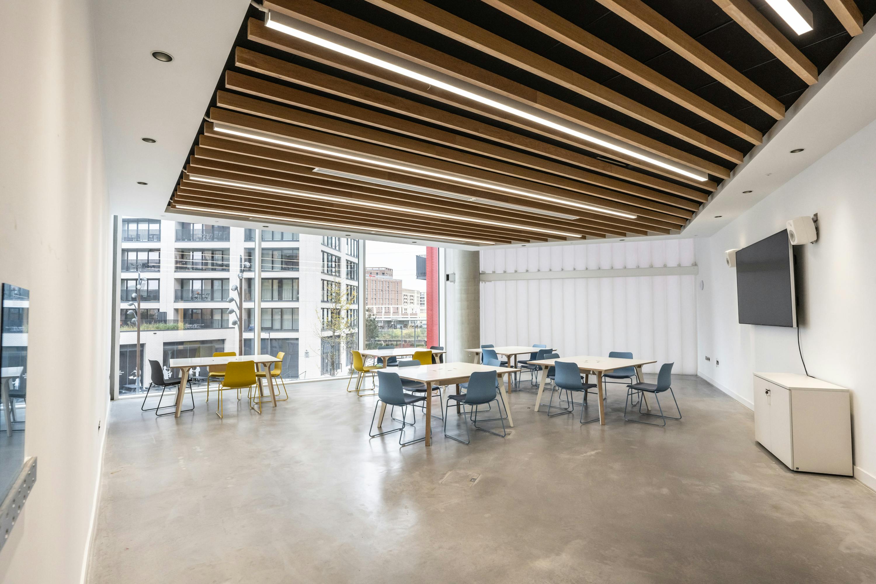 Bickle Room at English National Ballet: modern meeting space for workshops and presentations.