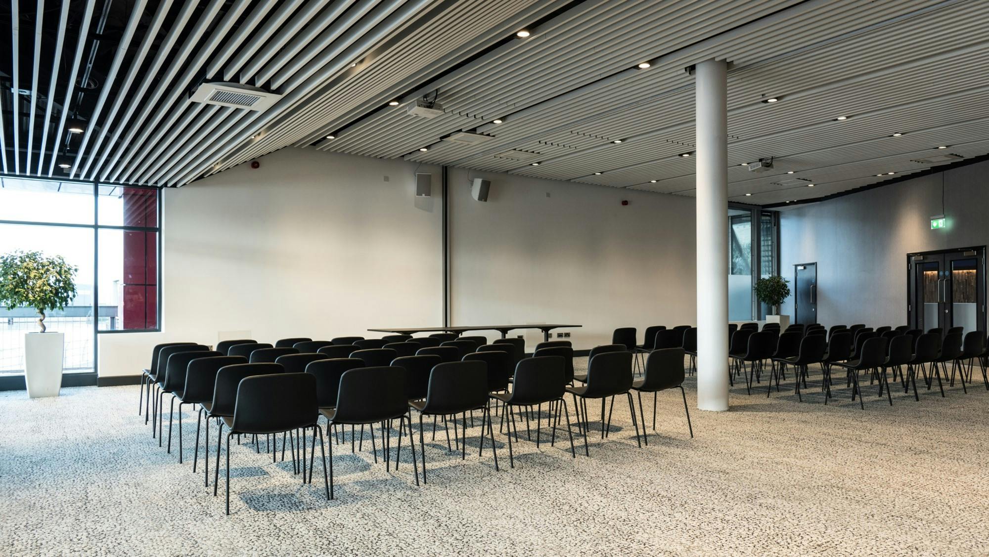 Versatile event space at Pier Eight Room, The Lowry, ideal for meetings and workshops.