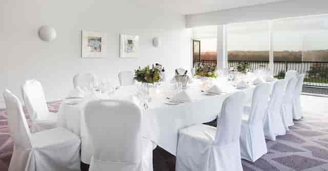Elegant meeting space at Crowne Plaza Marlow, perfect for corporate events and gatherings.
