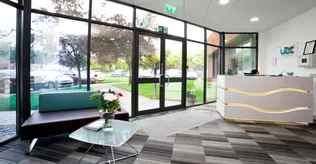 Modern reception area in UBC Fleet - Sentinel House, ideal for events and networking.