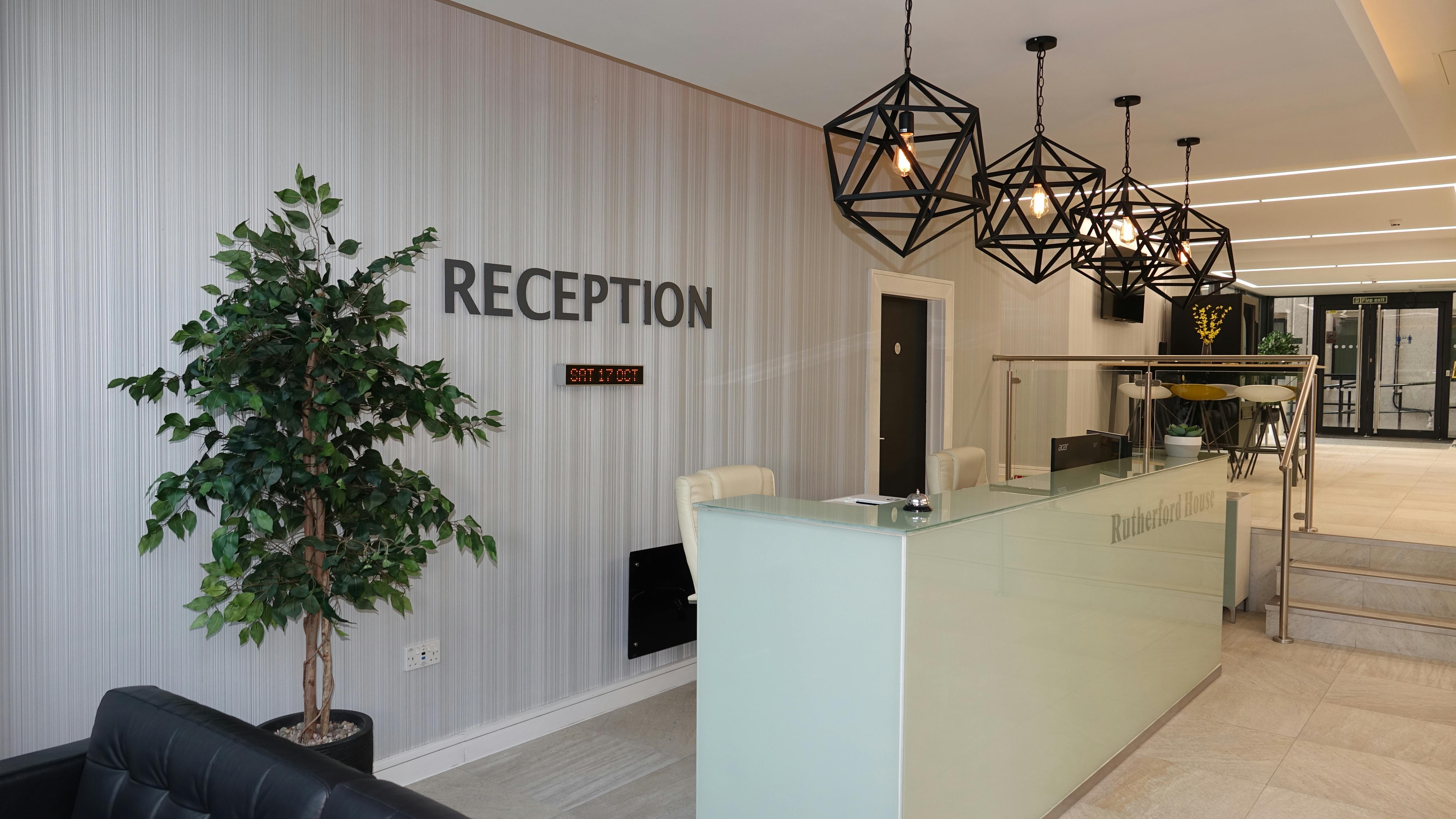 Magenta Suite reception at UBC Warrington, modern design for events and meetings.