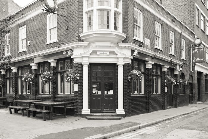 Charming traditional pub venue with outdoor seating for networking events in Easton.