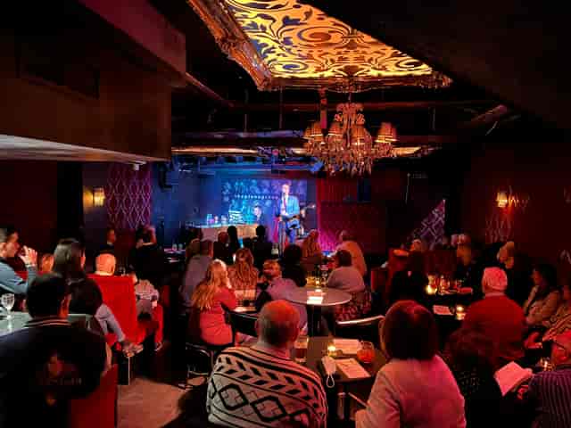 Vibrant event space at Piano Smithfield with stylish decor for intimate gatherings.