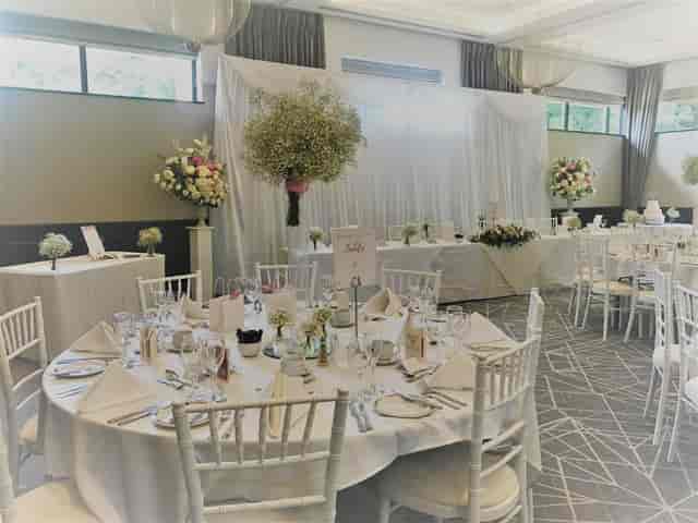 Elegant Princess Suite at Denham Grove, perfect for weddings and formal events.