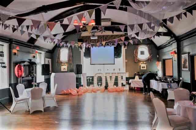 Function Suite & Private Bar at The Royal Oak, elegant wedding venue with charming decor.