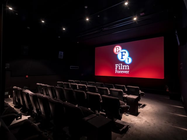 Modern cinema space at BFI Southbank, ideal for film screenings and private events.