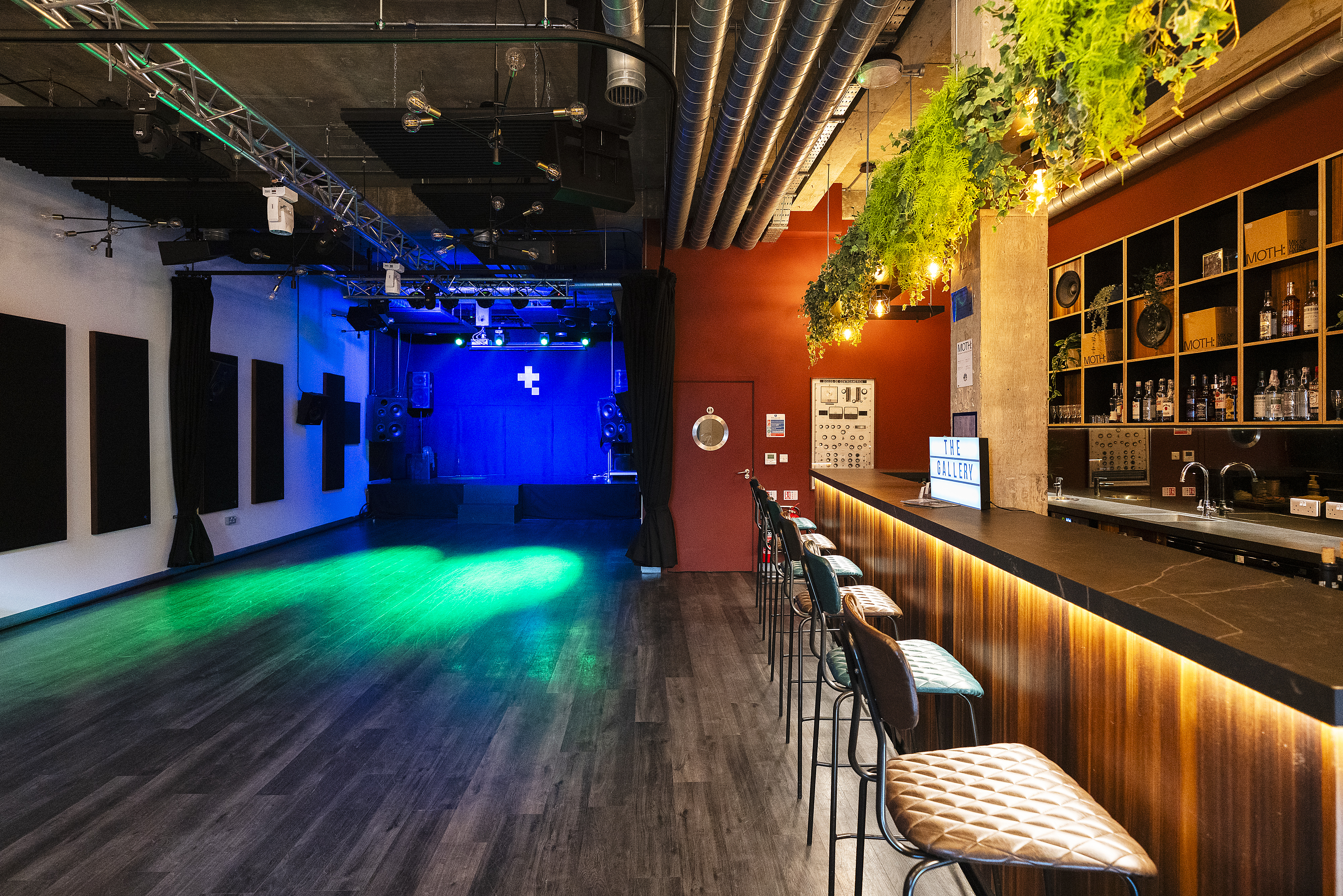 Versatile event space in The Gallery, Tileyard London, ideal for corporate and social gatherings. - Banner