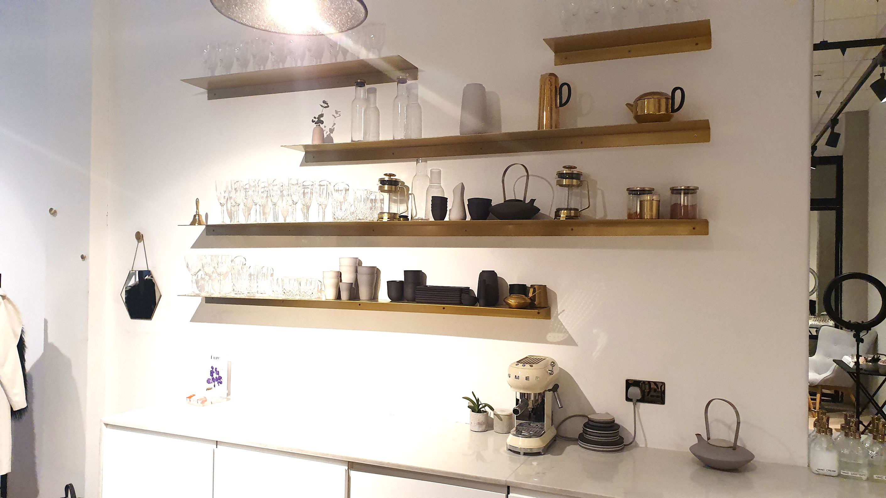 Elegant beverage station in SMUK Belgravia for upscale events and gatherings. - Banner
