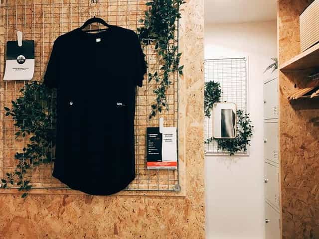 Stylish GRL GYM in Zen Studio with black shirt, ideal for events and workshops.