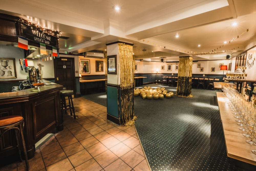 Private function room at The Hercules Pillars, ideal for parties and corporate events.