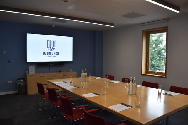 Modern meeting room, AV, business event