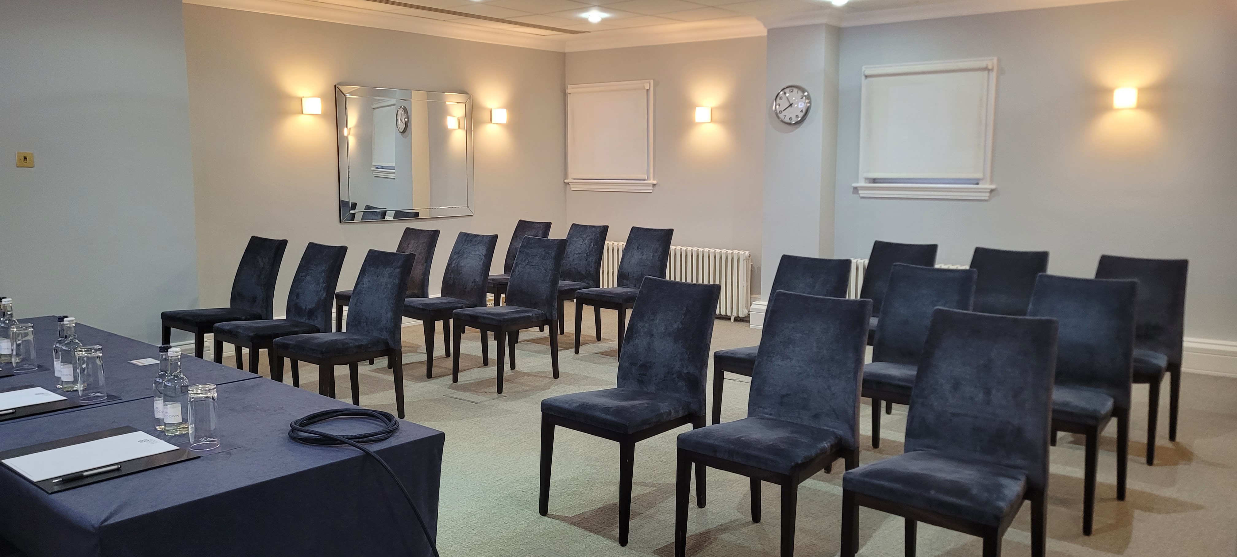 Council Room in Arundel House, organized for a workshop with natural light and calm colors. - Banner