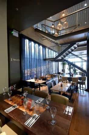 Modern restaurant venue at Las Iguanas Lakeside, ideal for events and gatherings.