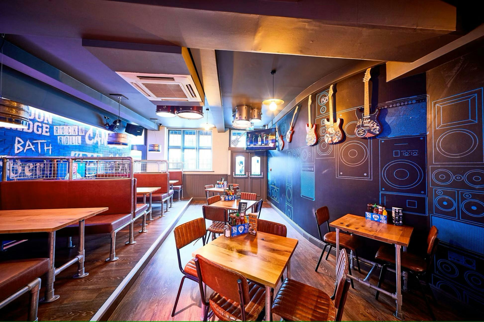 Vibrant Cavern venue in Belushis, Camden for casual meetings and events.