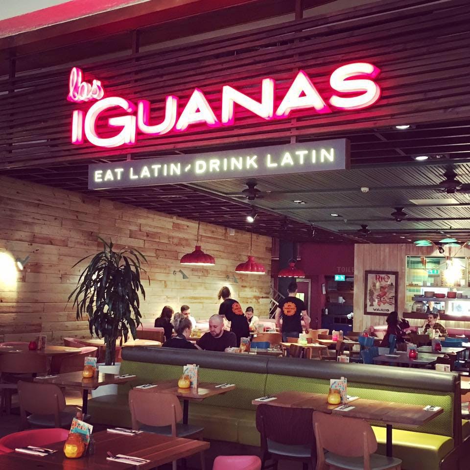 Vibrant dining space at Las Iguanas Sheffield, ideal for casual meetings and events.