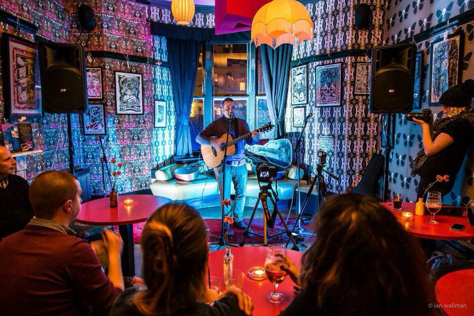 Intimate live music bar hire at Hotel Pelirocco for events and gatherings.