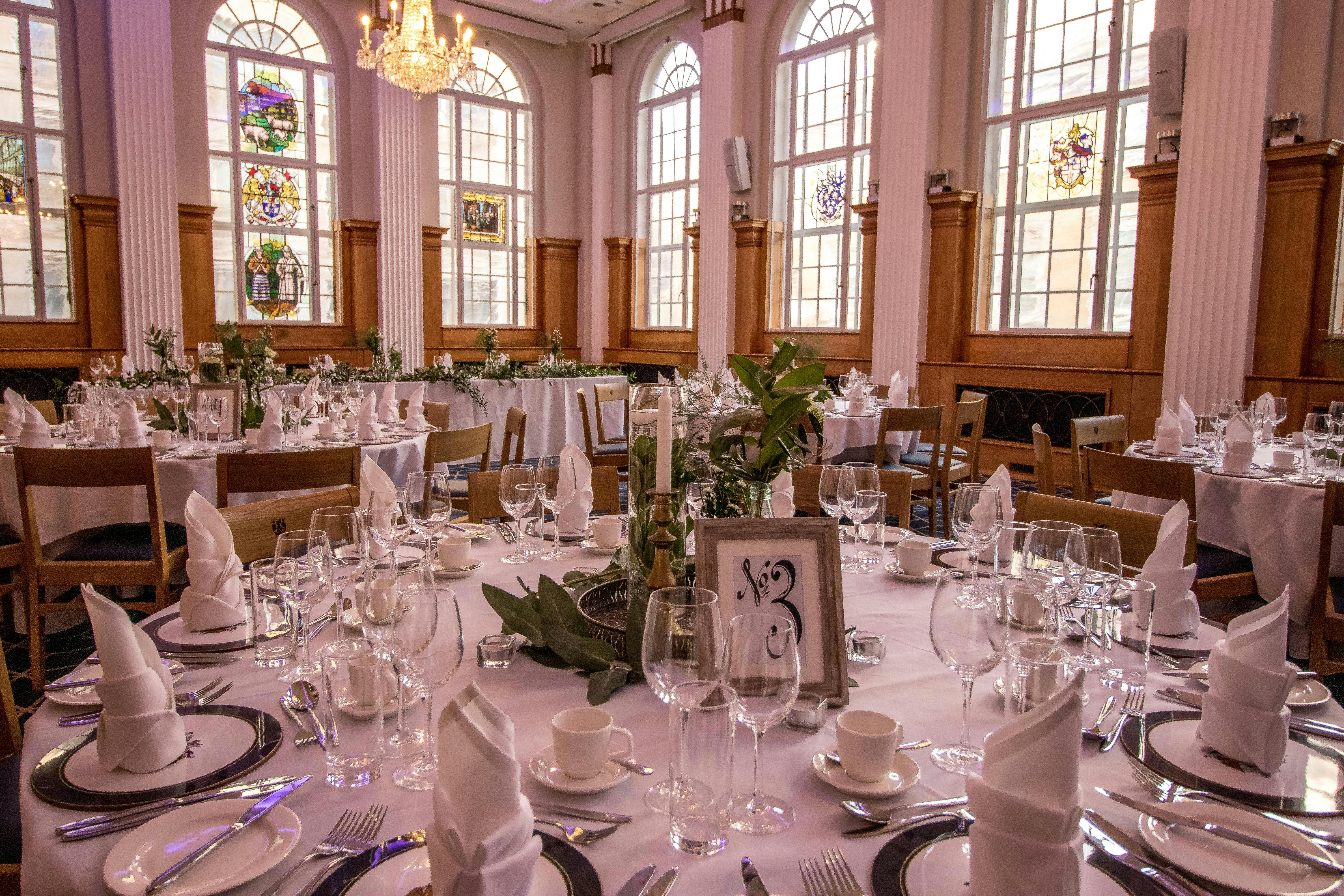 Elegant banquet hall at 87 Barts Close, perfect for weddings and corporate events.