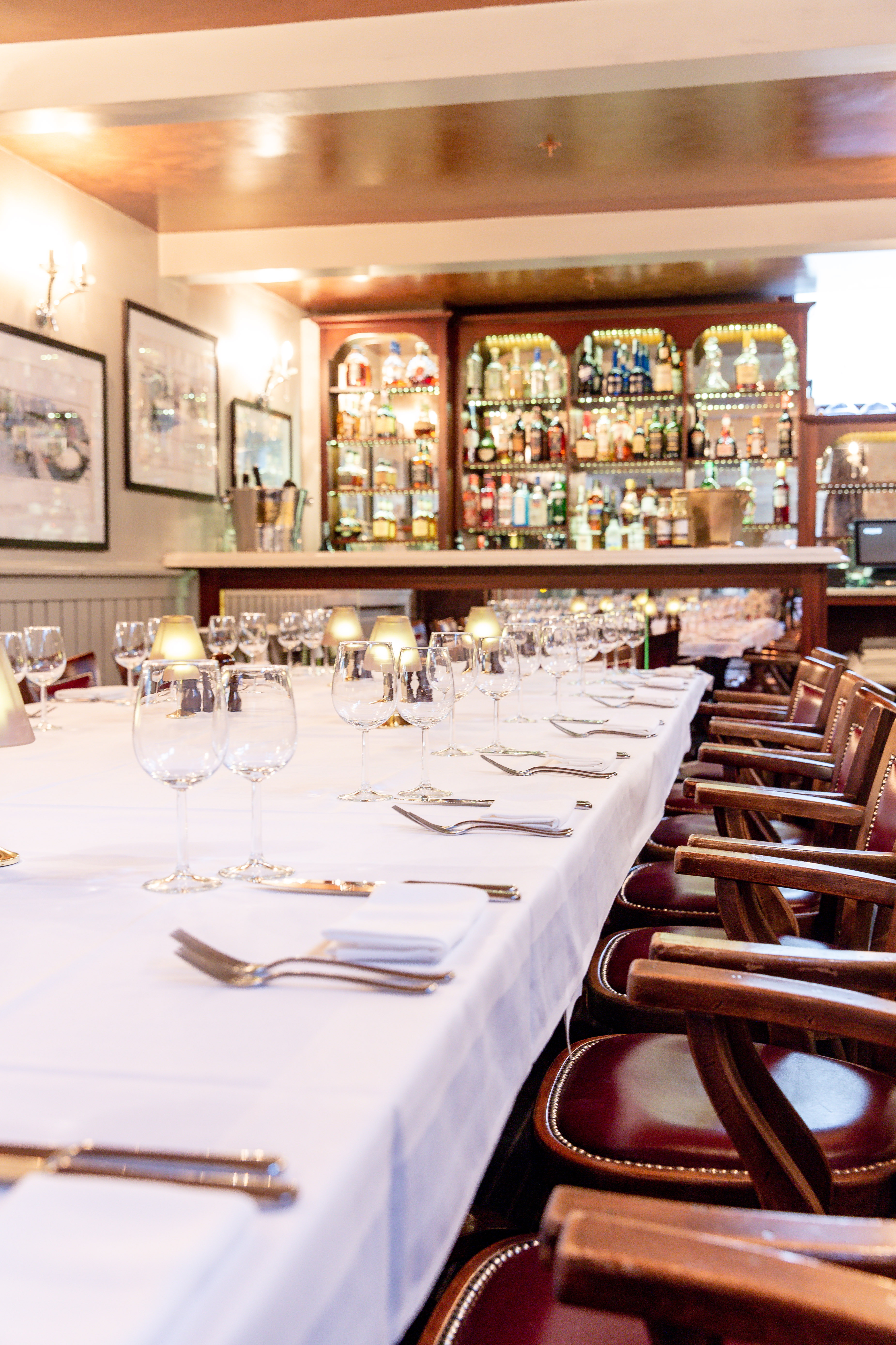 Elegant dining table at London Steakhouse, perfect for corporate dinners and events. - Banner