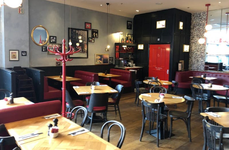 Stylish restaurant venue in Café Rouge Norwich, perfect for gatherings and meetings.