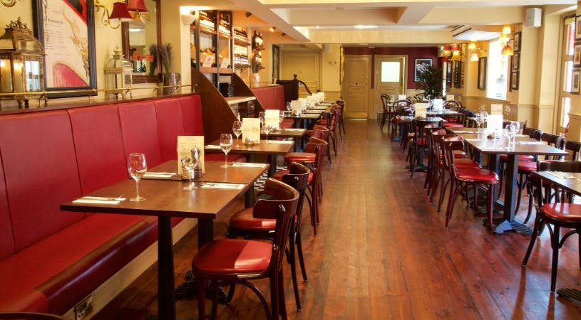 Café Rouge Stratford-upon-Avon venue with cozy booths for intimate events and meetings.