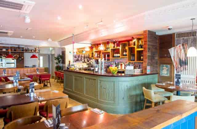 Whole Venue in Bella Italia Leeds: cozy restaurant space for intimate meetings and events.