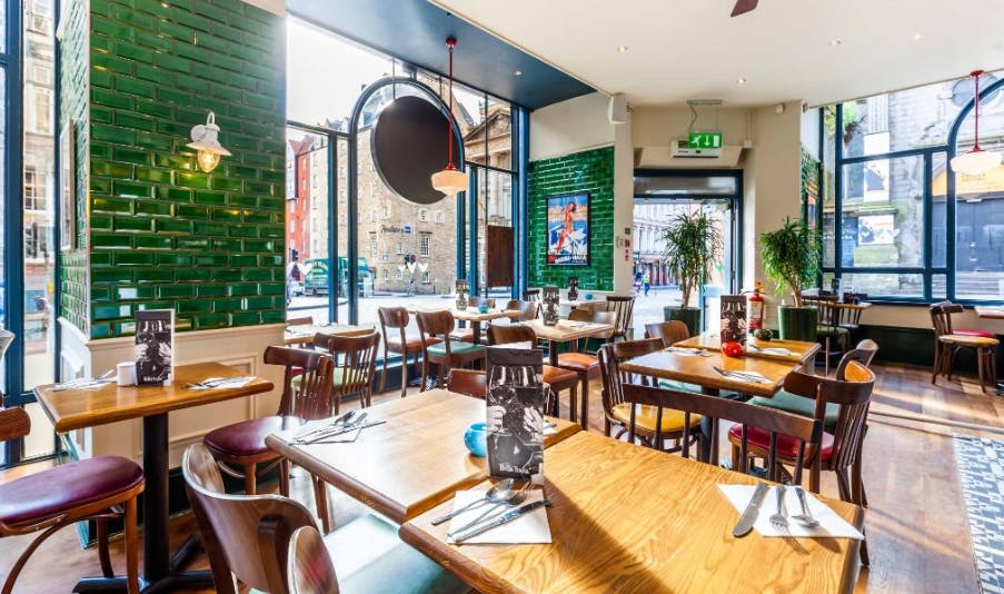 Vibrant Bella Italia venue in Edinburgh for intimate meetings and events.