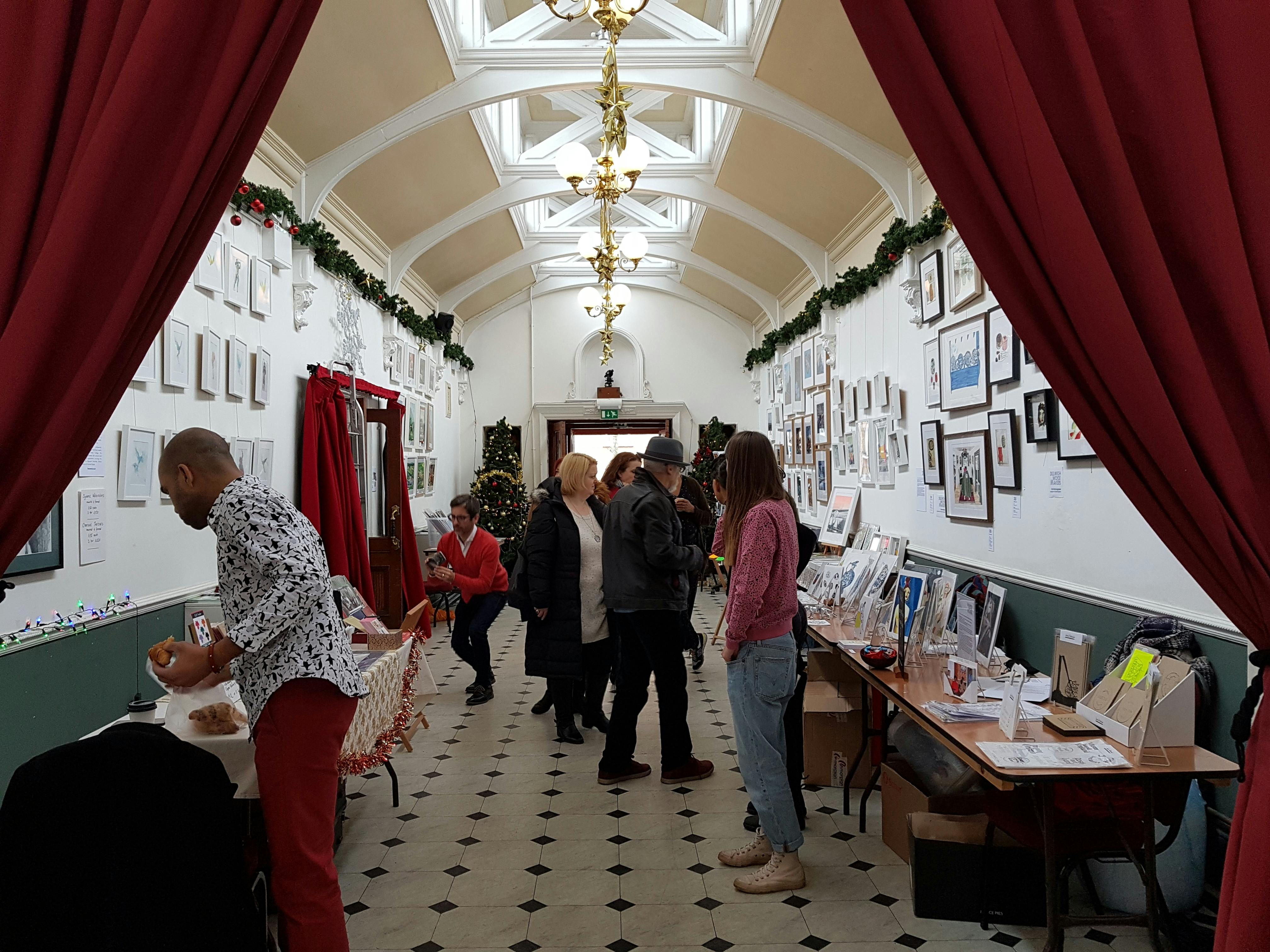 Vibrant event space in Stanley Arts London, perfect for networking and social gatherings.