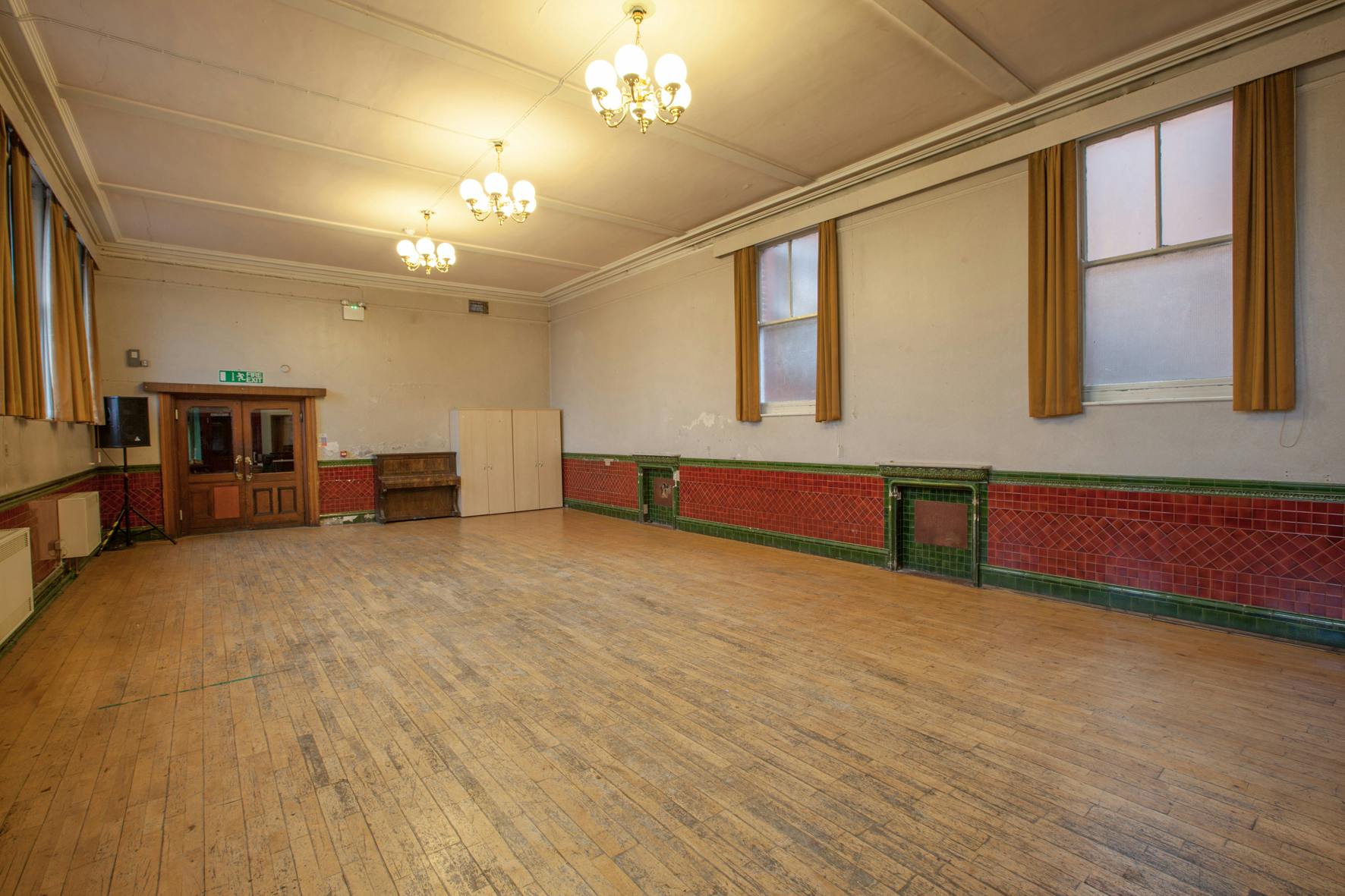 Spacious Society Room in Stanley Arts London, ideal for meetings and gatherings.