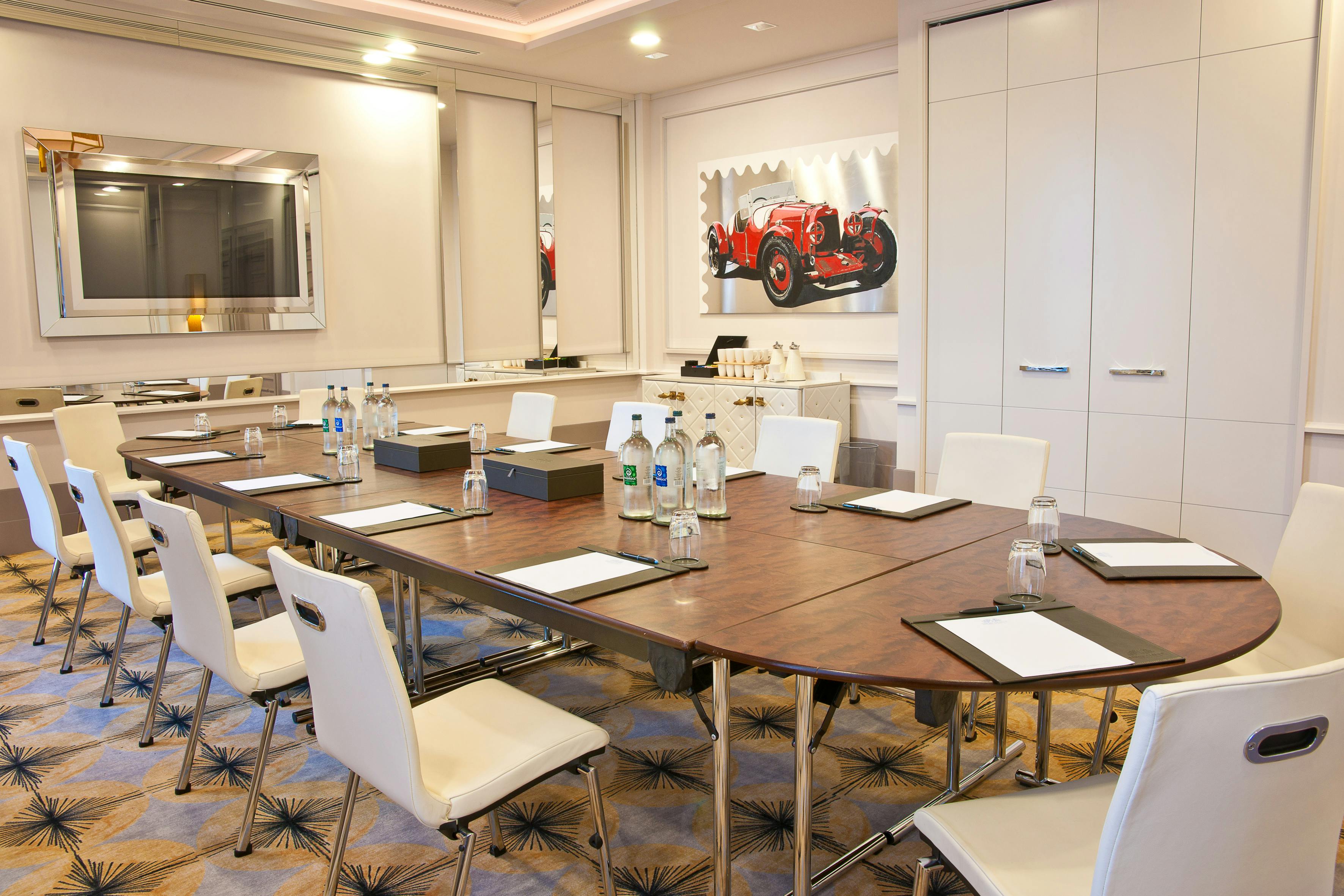 The Brian Ballard Room, a sophisticated meeting space in The Merchant Hotel Belfast.