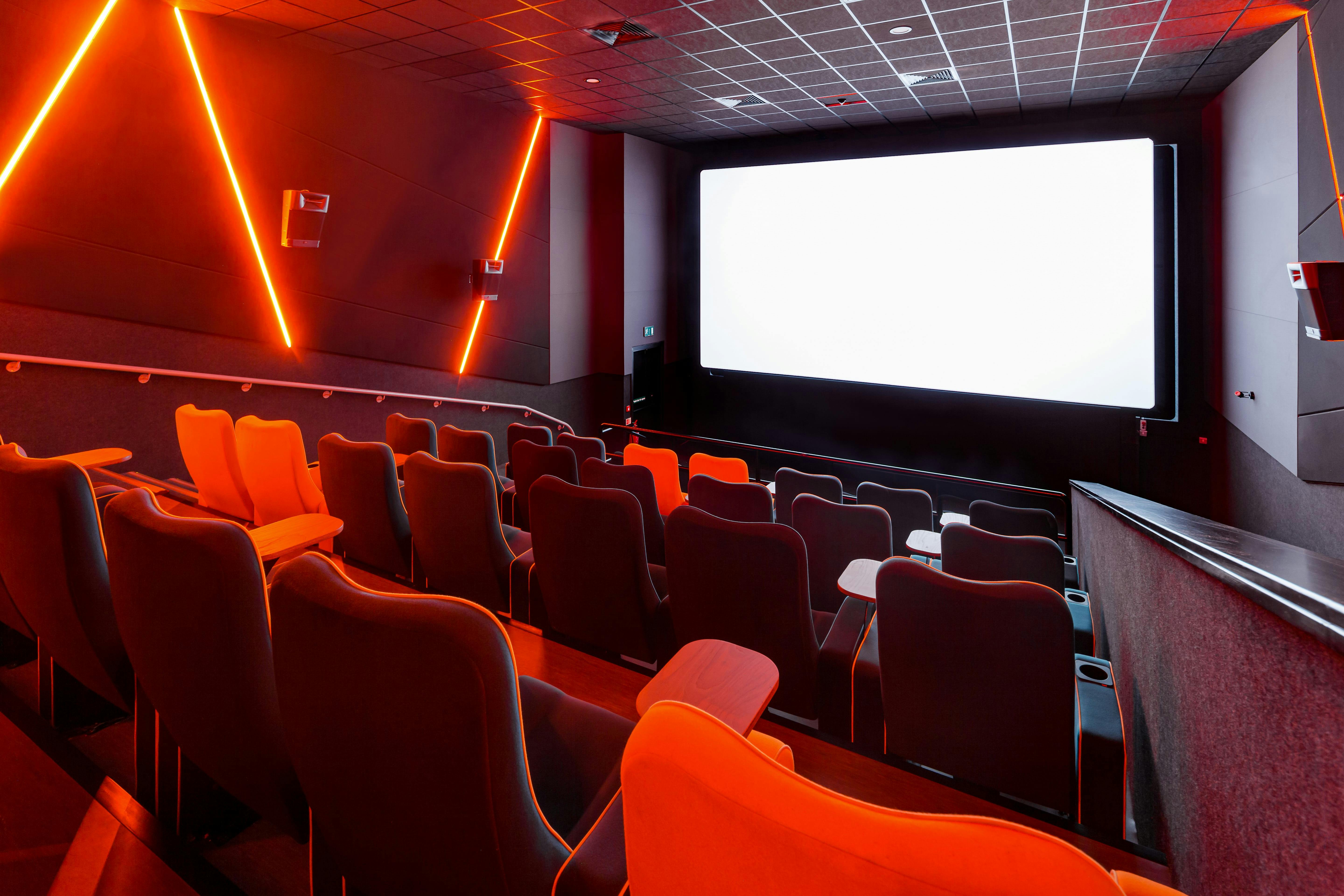 Modern cinema screens in The Light Cinema Stockport for private screenings and events.