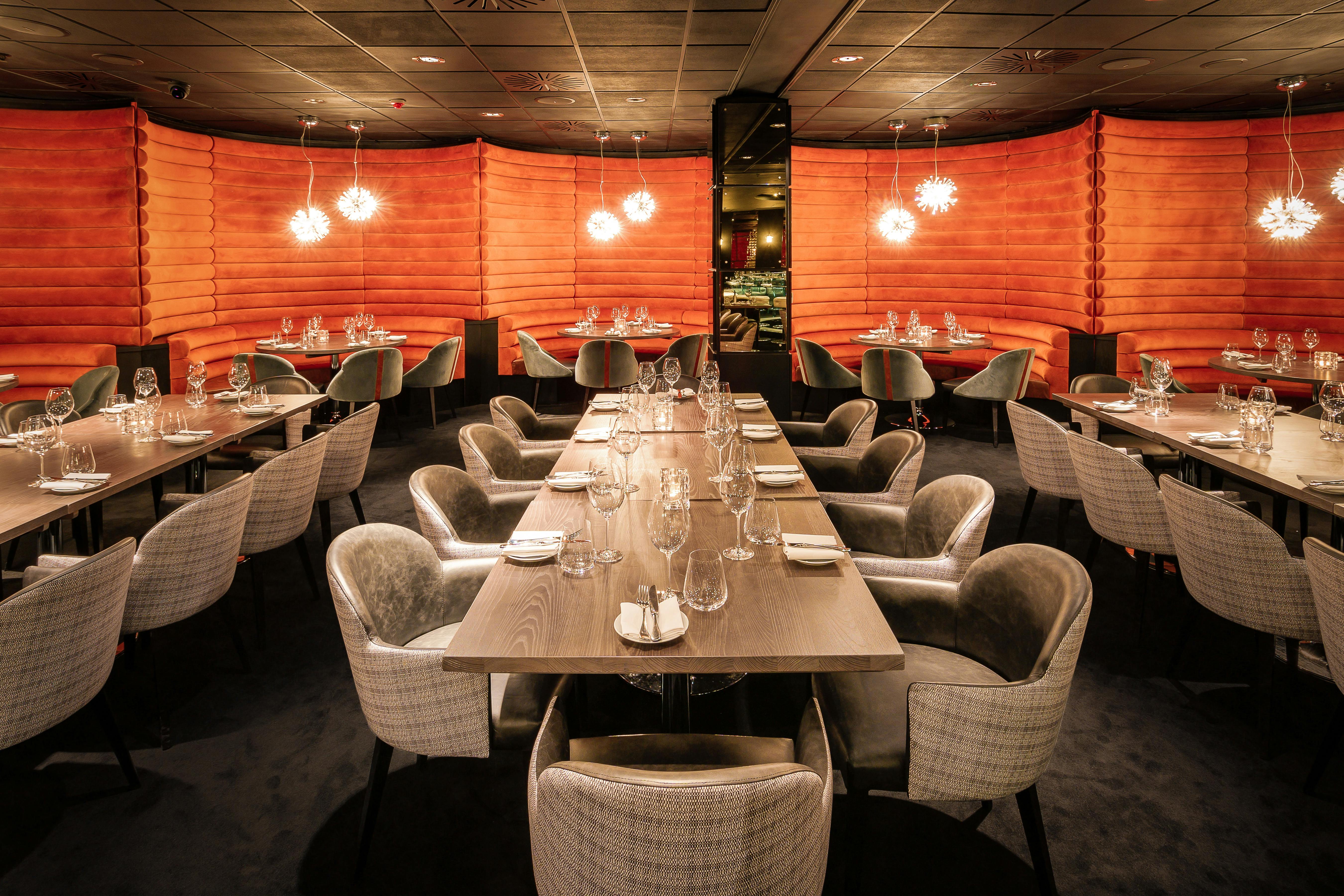 Stylish restaurant venue at Gaucho O2, perfect for corporate events and intimate gatherings.