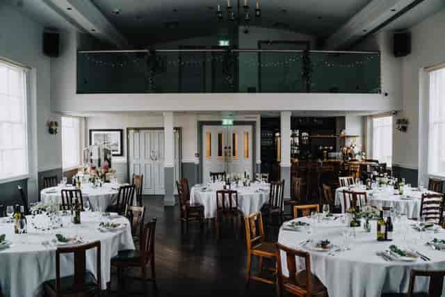 Elegant event space at The Admiral Hardy, perfect for weddings and corporate gatherings.