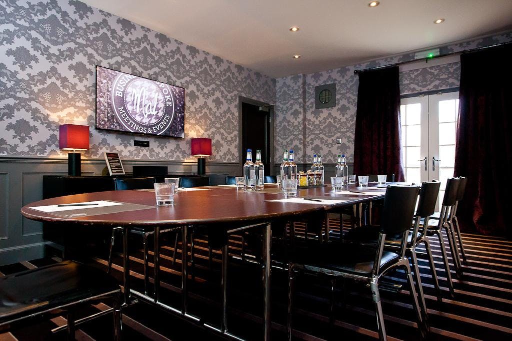 Elegant meeting room MAL TWO in Malmaison Edinburgh, perfect for professional events.