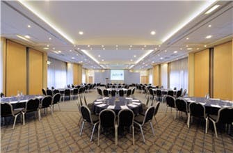 Brussels Suite at Radisson Blu Manchester Airport, elegant event space for meetings and conferences.