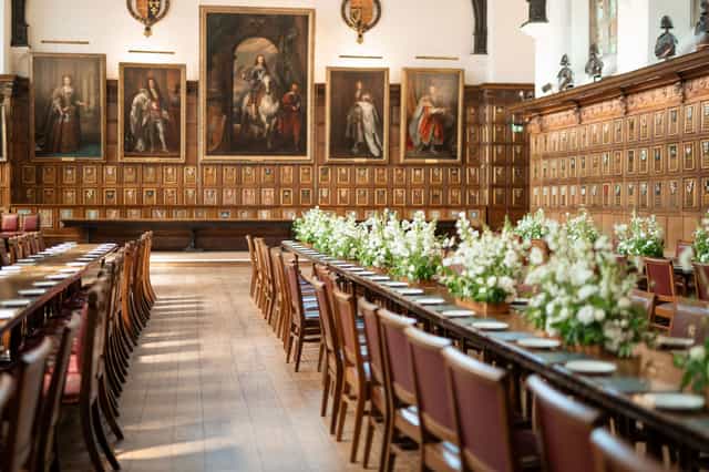 Middle Temple Hall banquet: historic, formal event